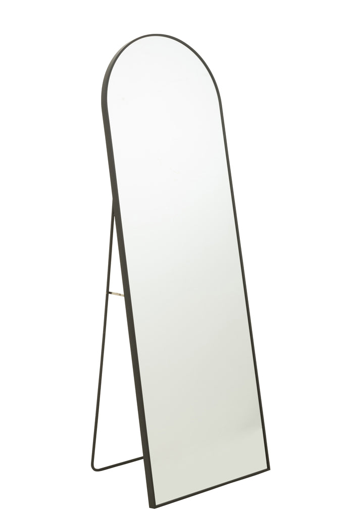 Mirror On Foot Rounded Gl/Met Bl - Majorr