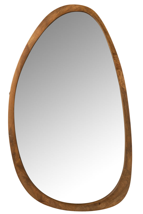 Mirror Vince Irregular Mango Wood Brown - Majorr