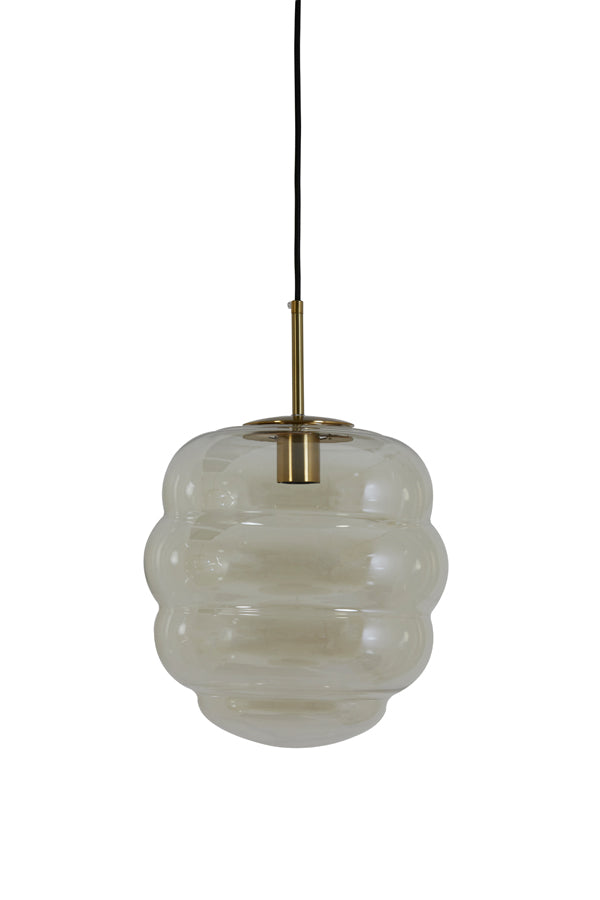 Hanglamp Misty - Smoke Glas - 30x30x37cm - Majorr