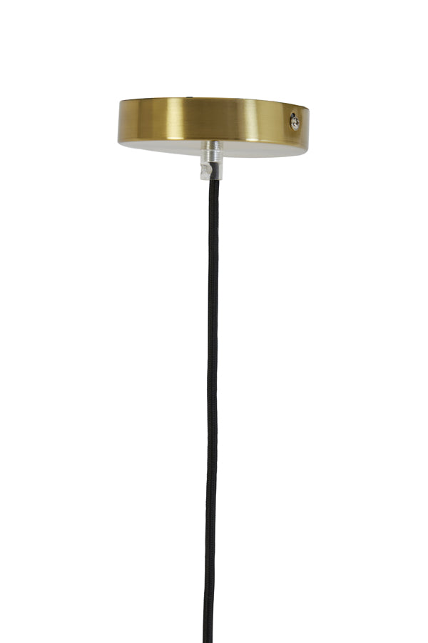 Hanging lamp 45x48 cm MISTY glass amber+gold - Majorr