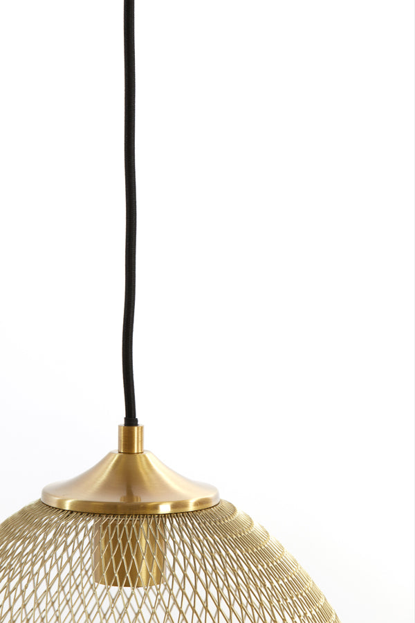 Hanging lamp 3L 104x30x34 cm MOROC gold - Majorr