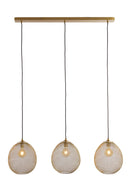 Hanging lamp 3L 104x30x34 cm MOROC gold - Majorr