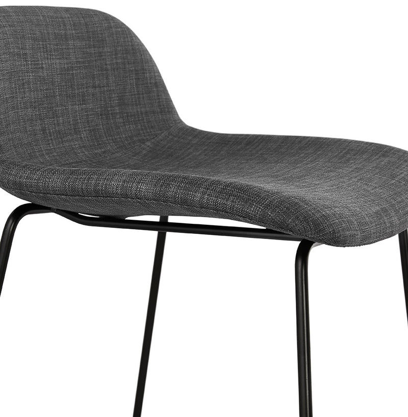 Halfhoge kruk 'MOSKOW MINI' zwart industriële stijl - Majorr