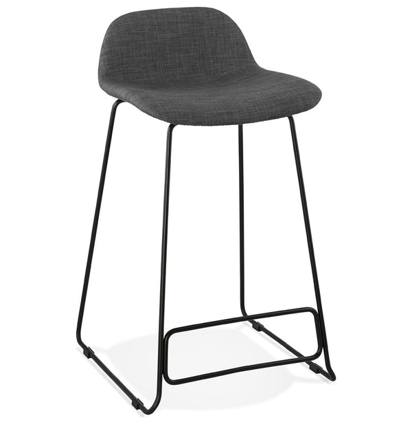 Halfhoge kruk 'MOSKOW MINI' zwart industriële stijl - Majorr