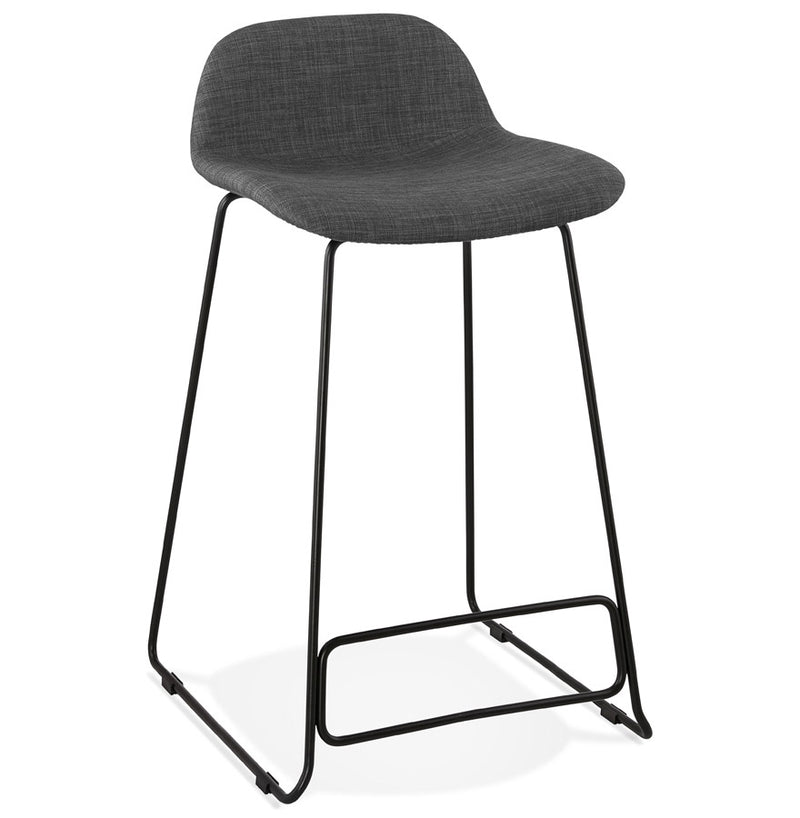 Halfhoge kruk 'MOSKOW MINI' zwart industriële stijl - Majorr