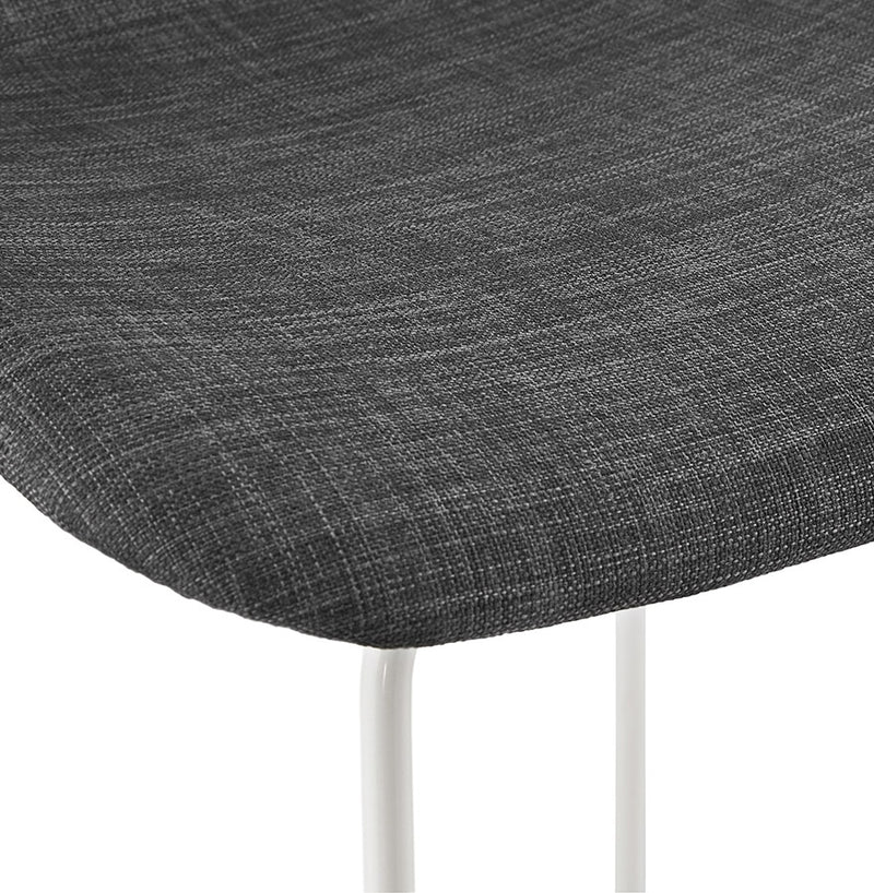 Halfhoge kruk 'MOSKOW MINI' met wit metalen onderstel - Majorr