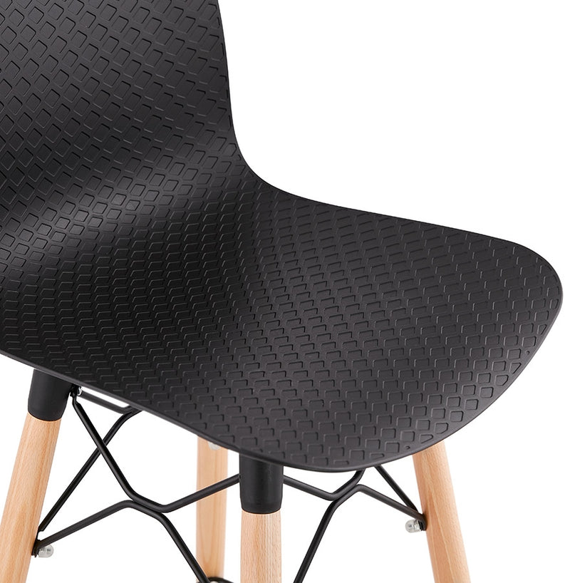Design barkruk 'MOZAIK' zwart Scandinavische stijl - Majorr