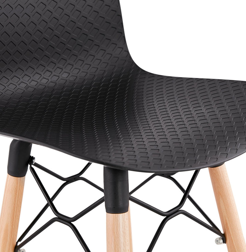Design barkruk 'MOZAIK' zwart Scandinavische stijl - Majorr