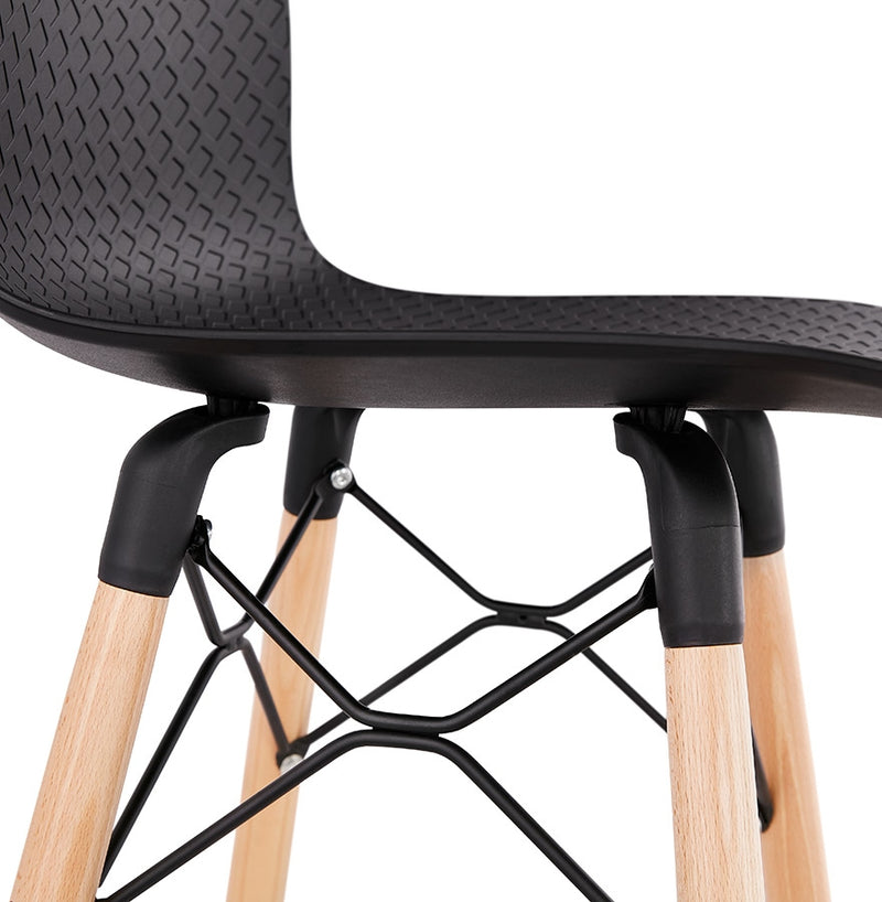 Design barkruk 'MOZAIK' zwart Scandinavische stijl - Majorr