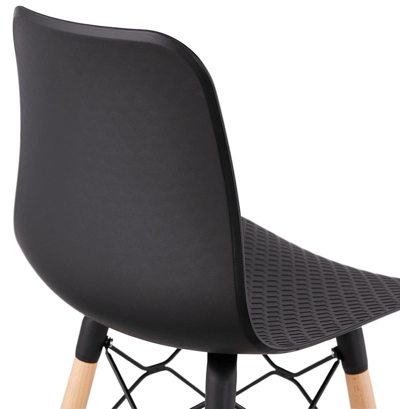 Design barkruk 'MOZAIK' zwart Scandinavische stijl - Majorr