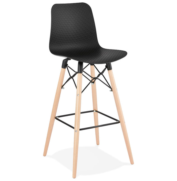 Design barkruk 'MOZAIK' zwart Scandinavische stijl - Majorr