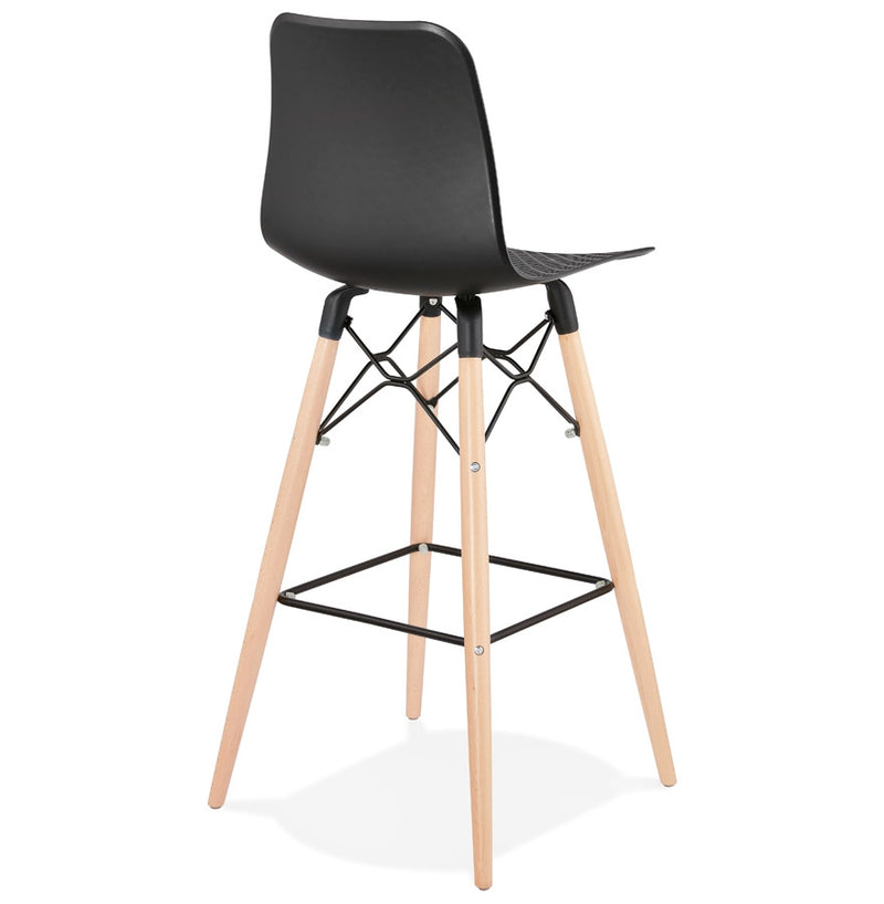 Design barkruk 'MOZAIK' zwart Scandinavische stijl - Majorr