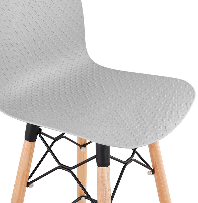 Design barkruk 'MOZAIK' grijs Scandinavische stijl - Majorr