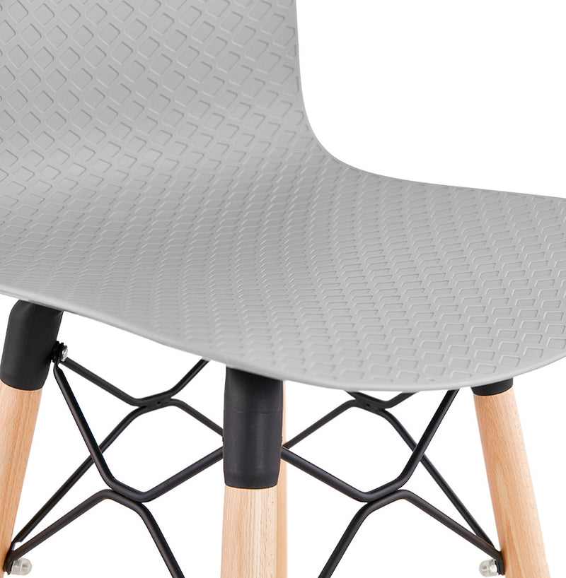 Design barkruk 'MOZAIK' grijs Scandinavische stijl - Majorr