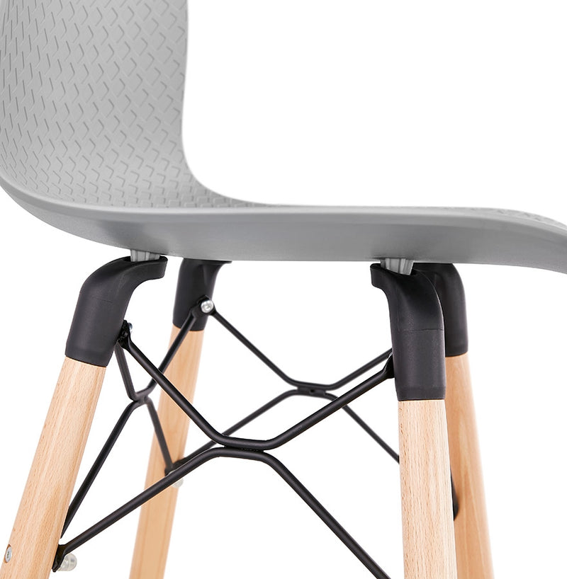 Design barkruk 'MOZAIK' grijs Scandinavische stijl - Majorr