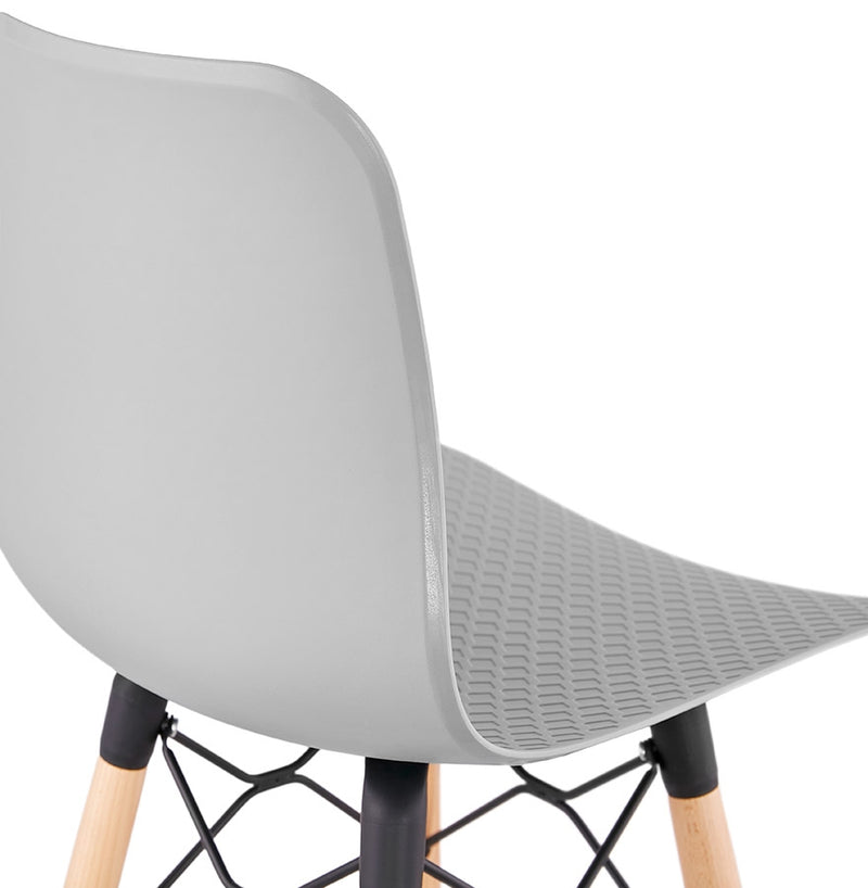 Design barkruk 'MOZAIK' grijs Scandinavische stijl - Majorr