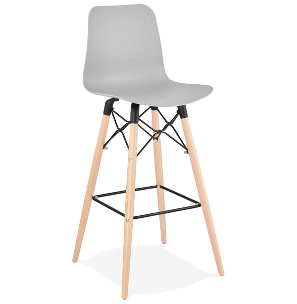 Design barkruk 'MOZAIK' grijs Scandinavische stijl - Majorr
