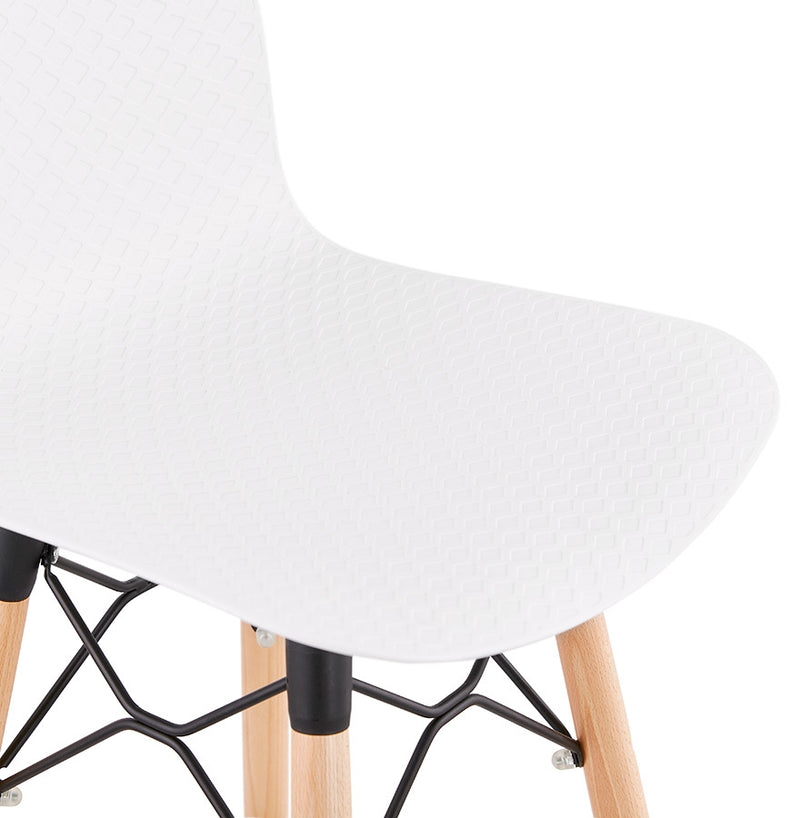 Design barkruk 'MOZAIK' wit Scandinavische stijl - Majorr