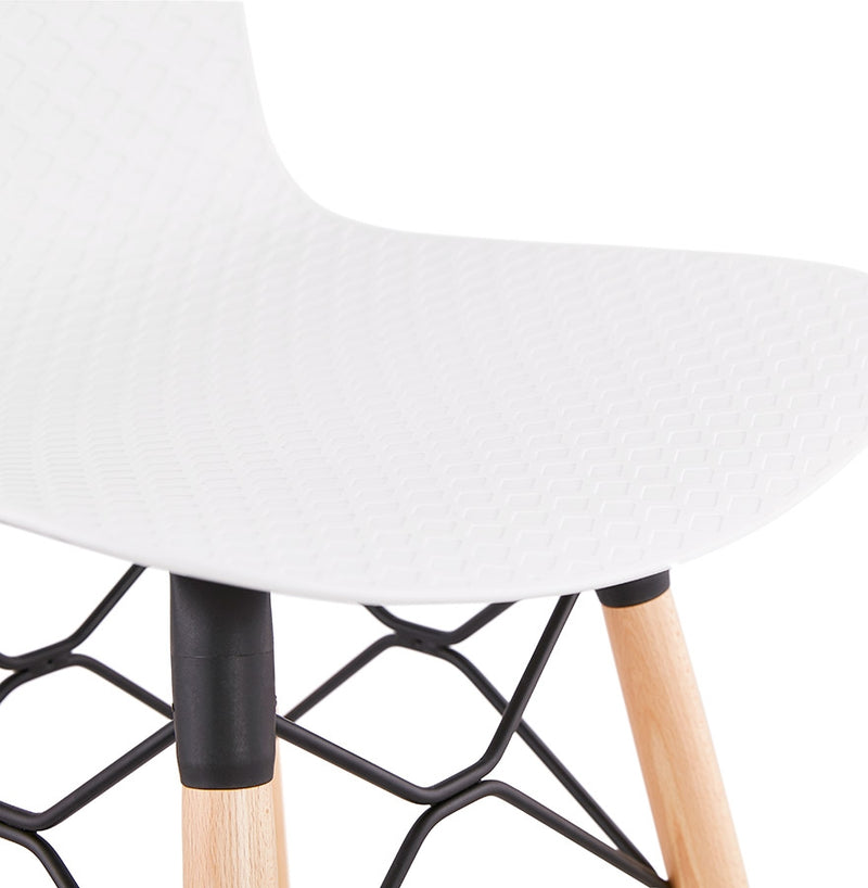 Design barkruk 'MOZAIK' wit Scandinavische stijl - Majorr
