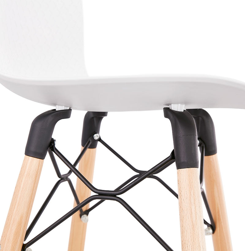 Design barkruk 'MOZAIK' wit Scandinavische stijl - Majorr