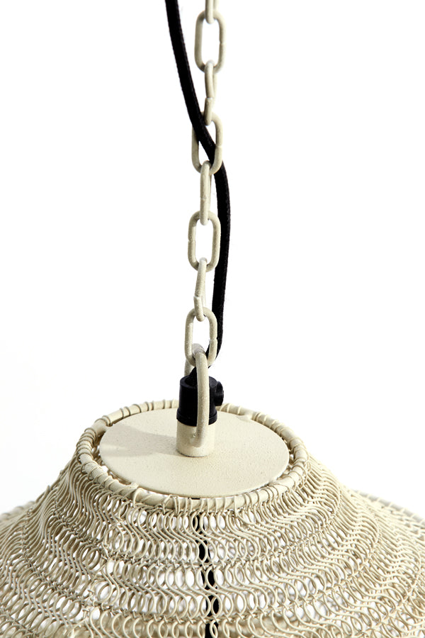 Hanging lamp 48x82 cm NAKISHA light grey - Majorr