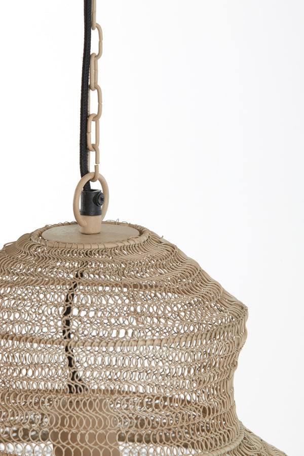 Hanging lamp 48x82 cm NAKISHA sand - Majorr