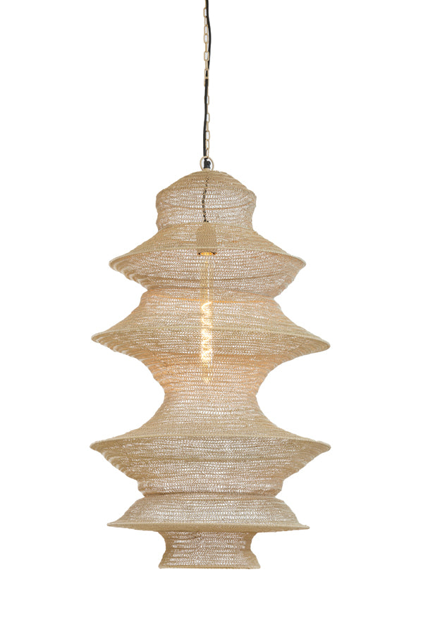 Hanging lamp 48x82 cm NAKISHA sand - Majorr