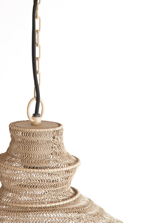 Hanging lamp 31x55 cm NAKISHA sand - Majorr