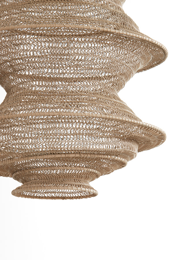 Hanging lamp 31x55 cm NAKISHA sand - Majorr