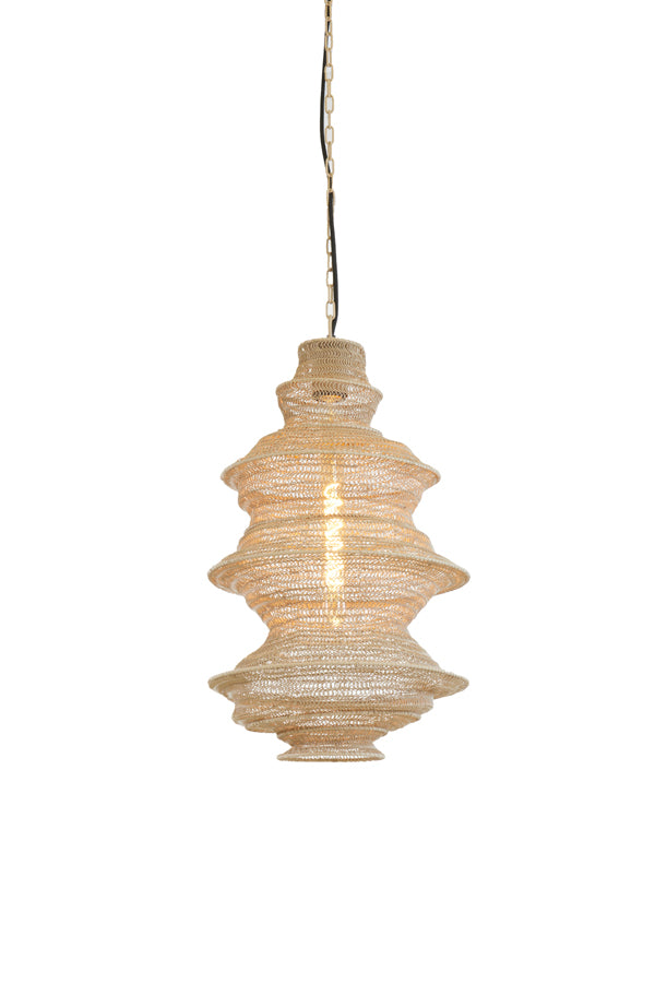 Hanging lamp 31x55 cm NAKISHA sand - Majorr