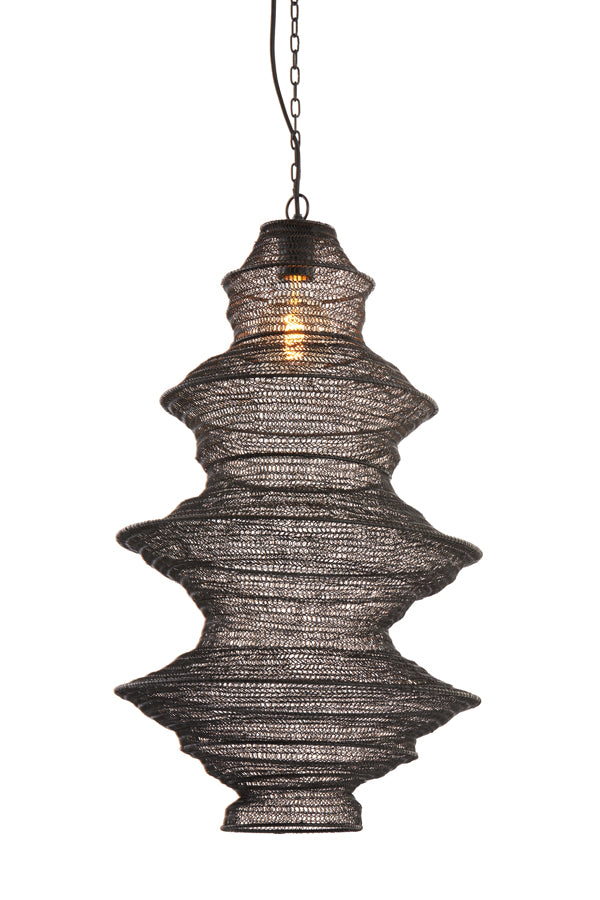 Hanging lamp 40x70 cm NAKISHA matt black - Majorr