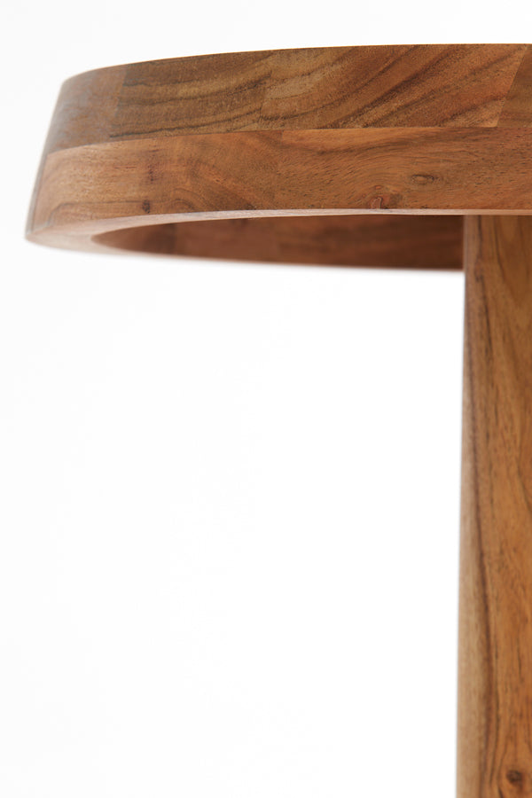 Side table 35x46 cm NALAGU mango wood natural - Majorr