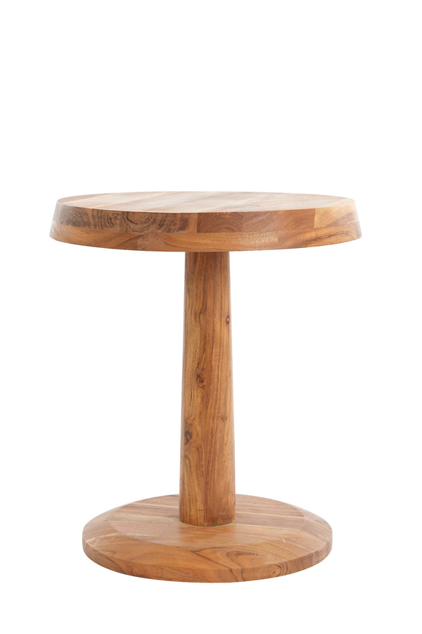 Side table 46x52 cm NALAGU mango wood natural - Majorr