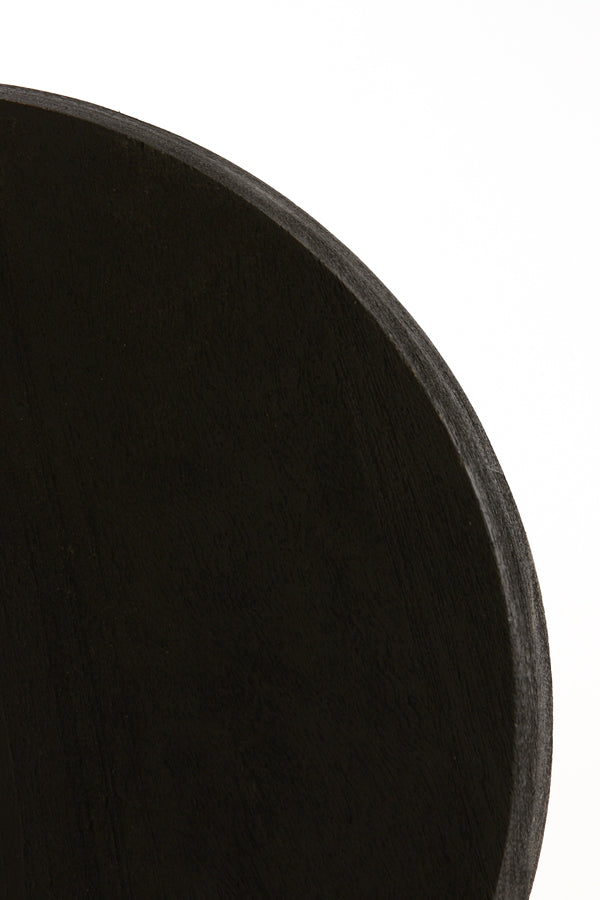 Side table 35x46 cm NALAGU mango wood matt black - Majorr