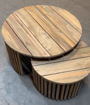 Bijzettafel Tuin Negara Teak set van 2 - Majorr