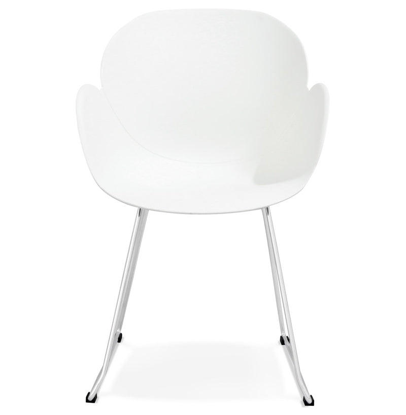 Designstoel ‘NEGO' in witte kunststof - Majorr