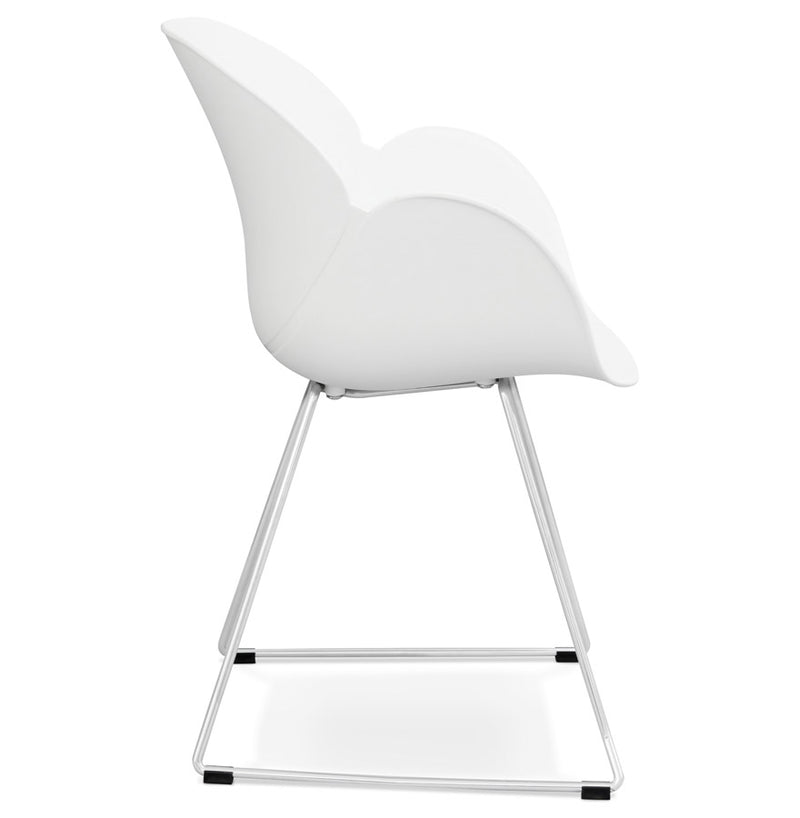 Designstoel ‘NEGO' in witte kunststof - Majorr