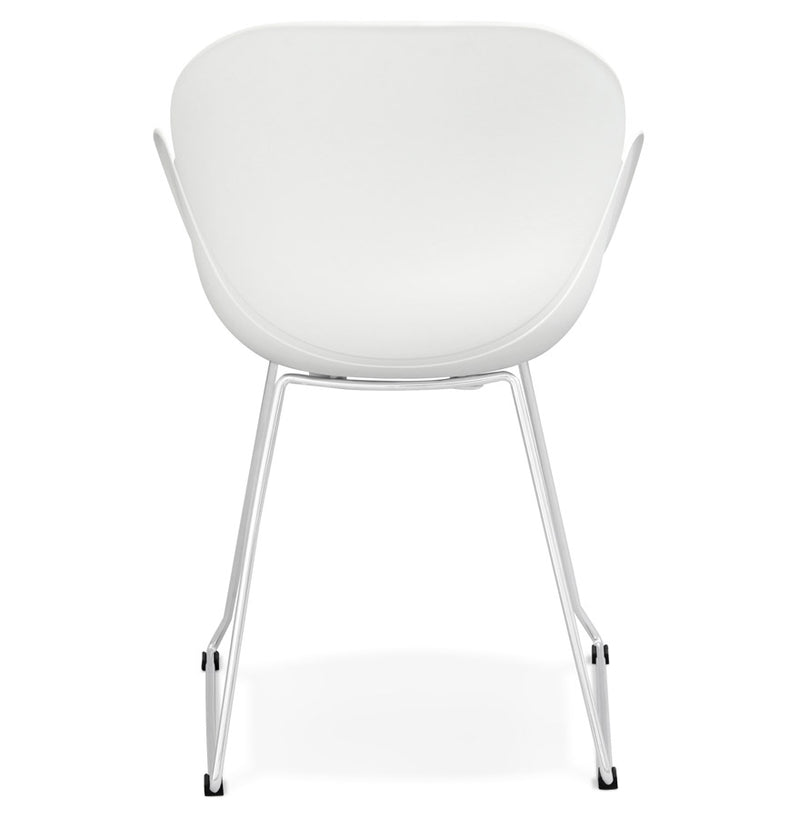 Designstoel ‘NEGO' in witte kunststof - Majorr
