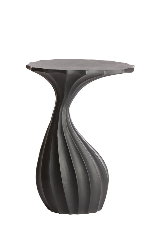 Side table 40x36x55 cm NYOKO matt black - Majorr