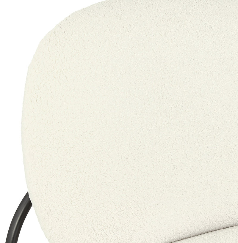 Lounge stoel 'ORSO LOUNGE' in beige boucléstof - Majorr