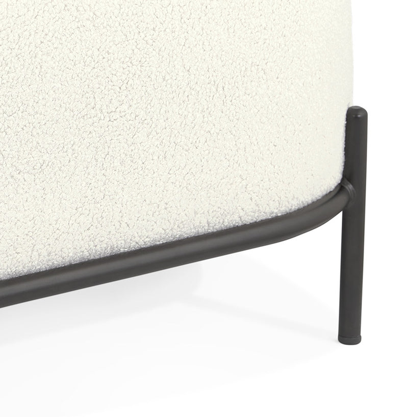 Lounge stoel 'ORSO LOUNGE' in beige boucléstof - Majorr