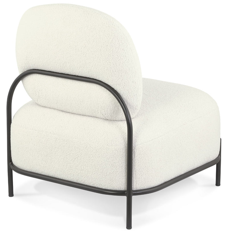 Lounge stoel 'ORSO LOUNGE' in beige boucléstof - Majorr