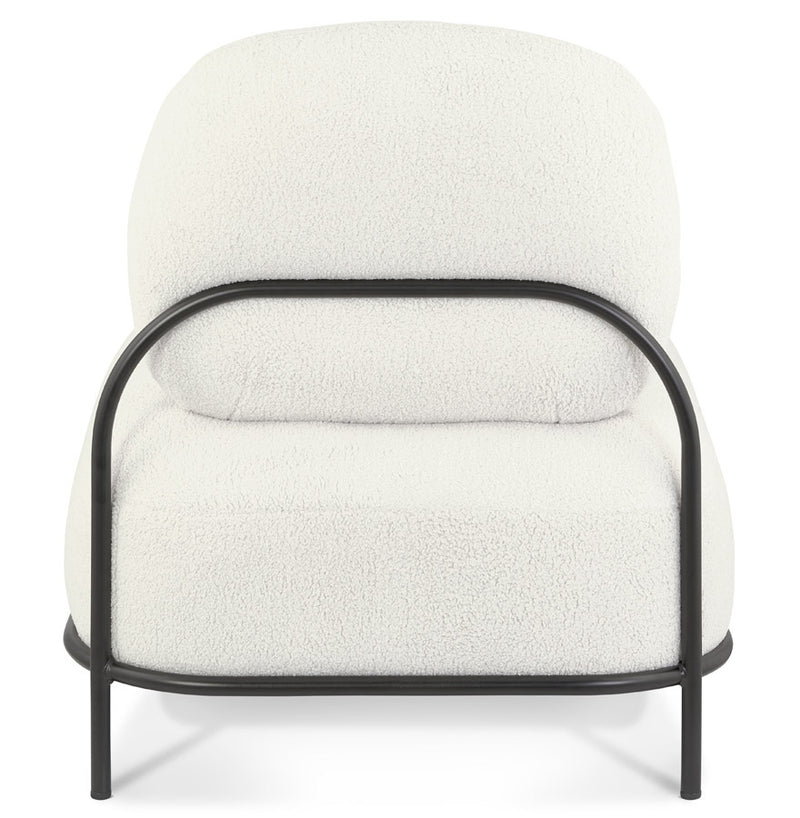 Lounge stoel 'ORSO LOUNGE' in beige boucléstof - Majorr