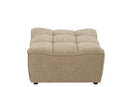 Ottoman Grid Poplar Wood/Foam Dark Beige - Majorr