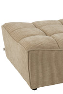 Ottoman Grid Poplar Wood/Foam Dark Beige - Majorr