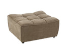 Ottoman Grid Poplar Wood/Foam Dark Taupe - Majorr