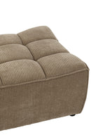 Ottoman Grid Poplar Wood/Foam Dark Taupe - Majorr
