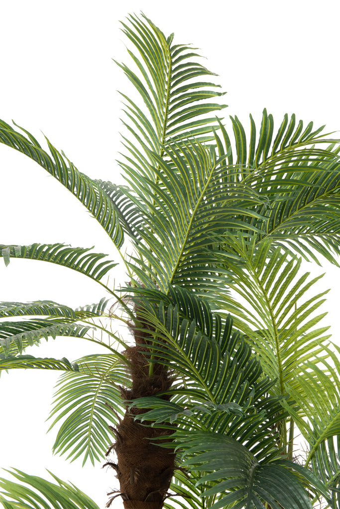 Palm Tree 3 Parts Real Touch In Pot Plastic Green - Majorr