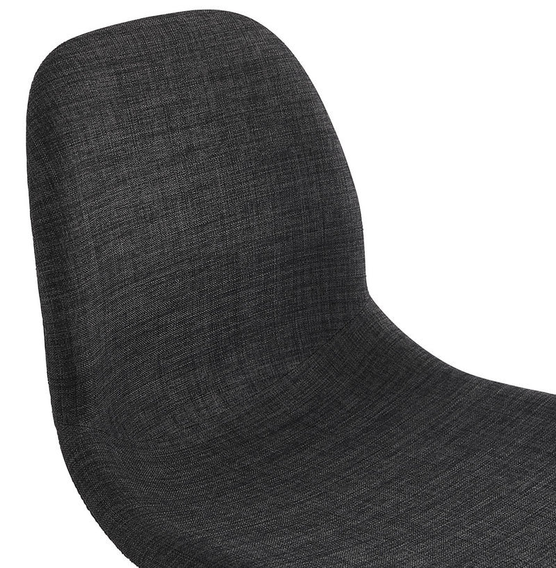 Design stoel 'PAVONIS' van donkergrijze stof - Majorr