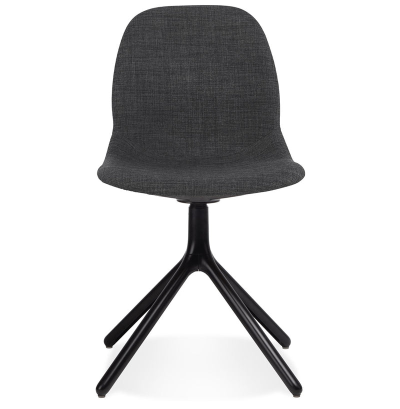 Design stoel 'PAVONIS' van donkergrijze stof - Majorr